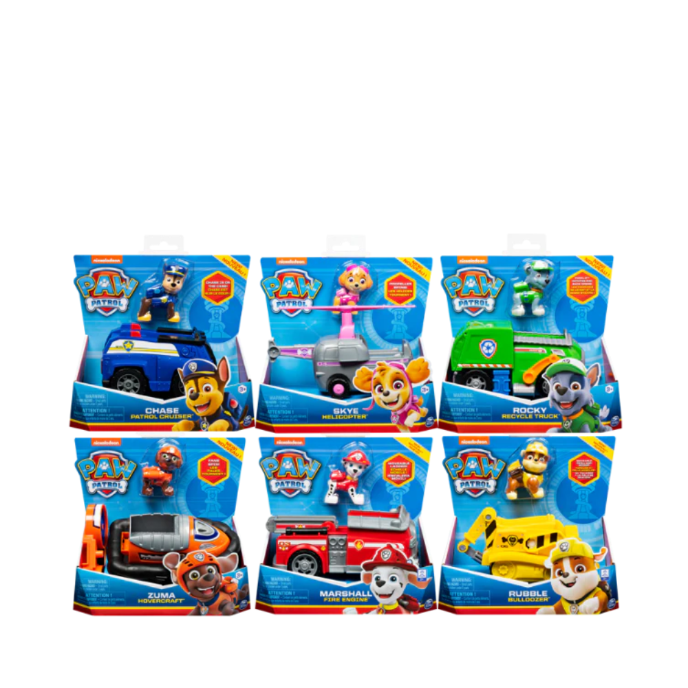 Paw Patrol Basic Vehicle Asst.-ACTION FIGURES & PLAYSETS-Paw Patrol-