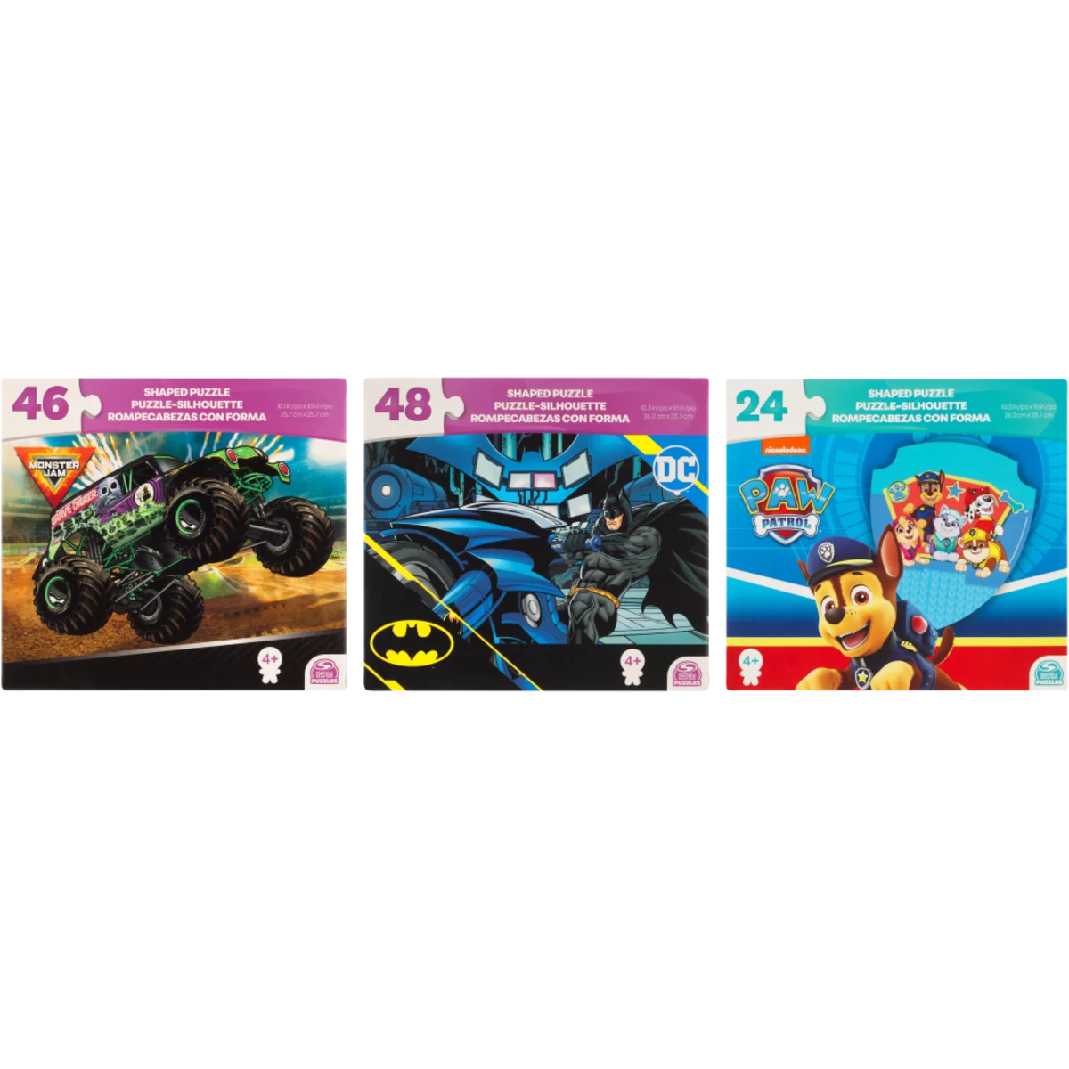 Puzzle Shaped (Paw/Dc/Monster Jam/Marvel) Asst.-Games & Puzzles-Spin Master Games-