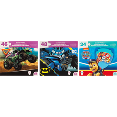 Puzzle Shaped (Paw/Dc/Monster Jam/Marvel) Asst.-Games & Puzzles-Spin Master Games-