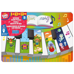 Game Squad Piano Wood Sound Puzzle-Spin Master Games-778988324714