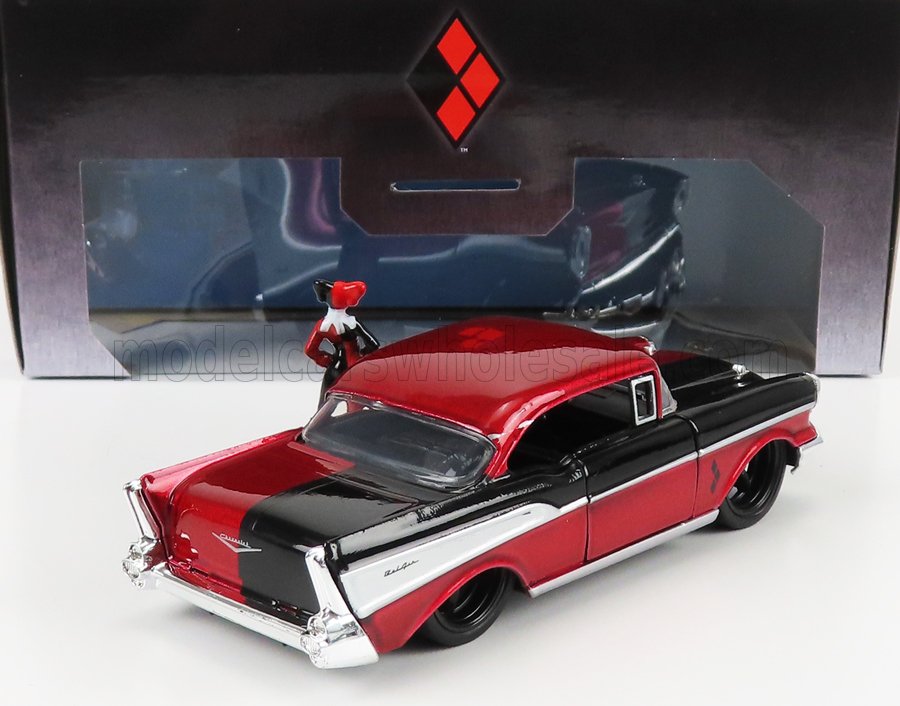 Jada - Harley Quinn 1957 Chevy Bel Air 1:32-Cars & Vehicles-Jada-4006333081385