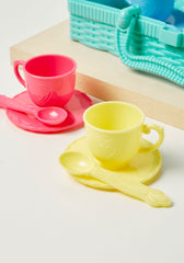 PLAYGO MUSICAL TEA SET BASKET B/O *