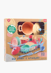 PLAYGO DISH DRAINER & KITCHENWARE - 23 PCS