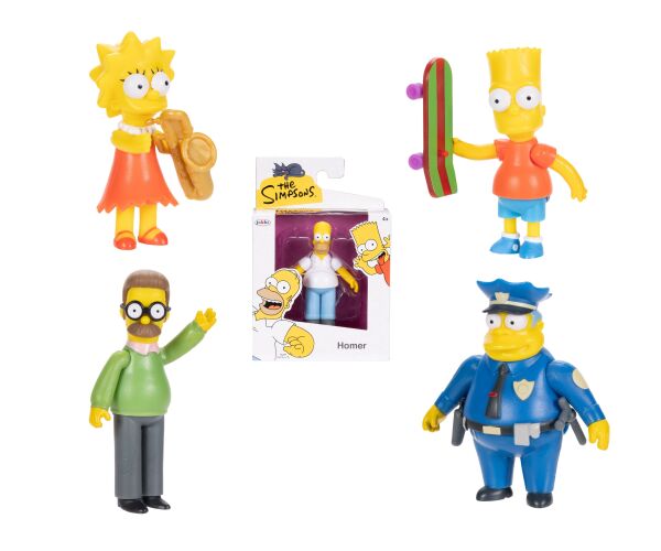 The Simpsons Fig 2.5" Wave #1 Asst. 5(Assorted - Includes 1) by The Simpsons for kids - toys
