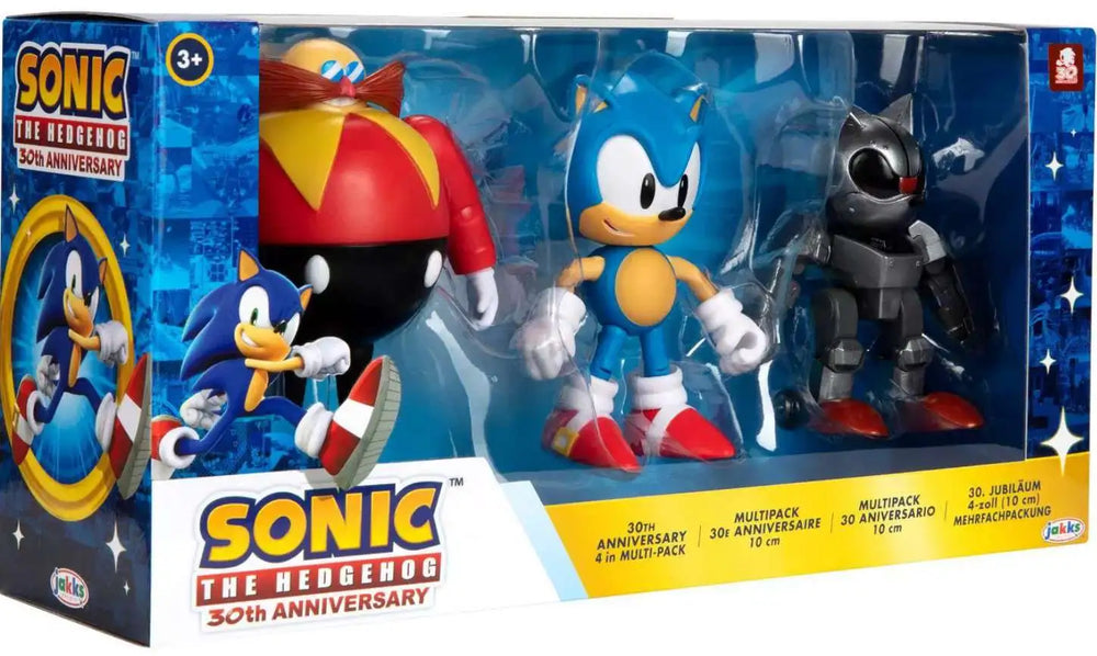 Sonic 4" Fig Multi-Pack 30th Anniversary-ACTION FIGURES & PLAYSETS-Sonic The Hedgehog-192995408630