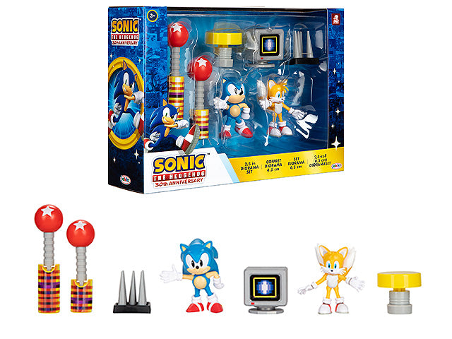 Sonic 2.5" Fig Diorama Set-ACTION FIGURES & PLAYSETS-Sonic The Hedgehog-192995409255