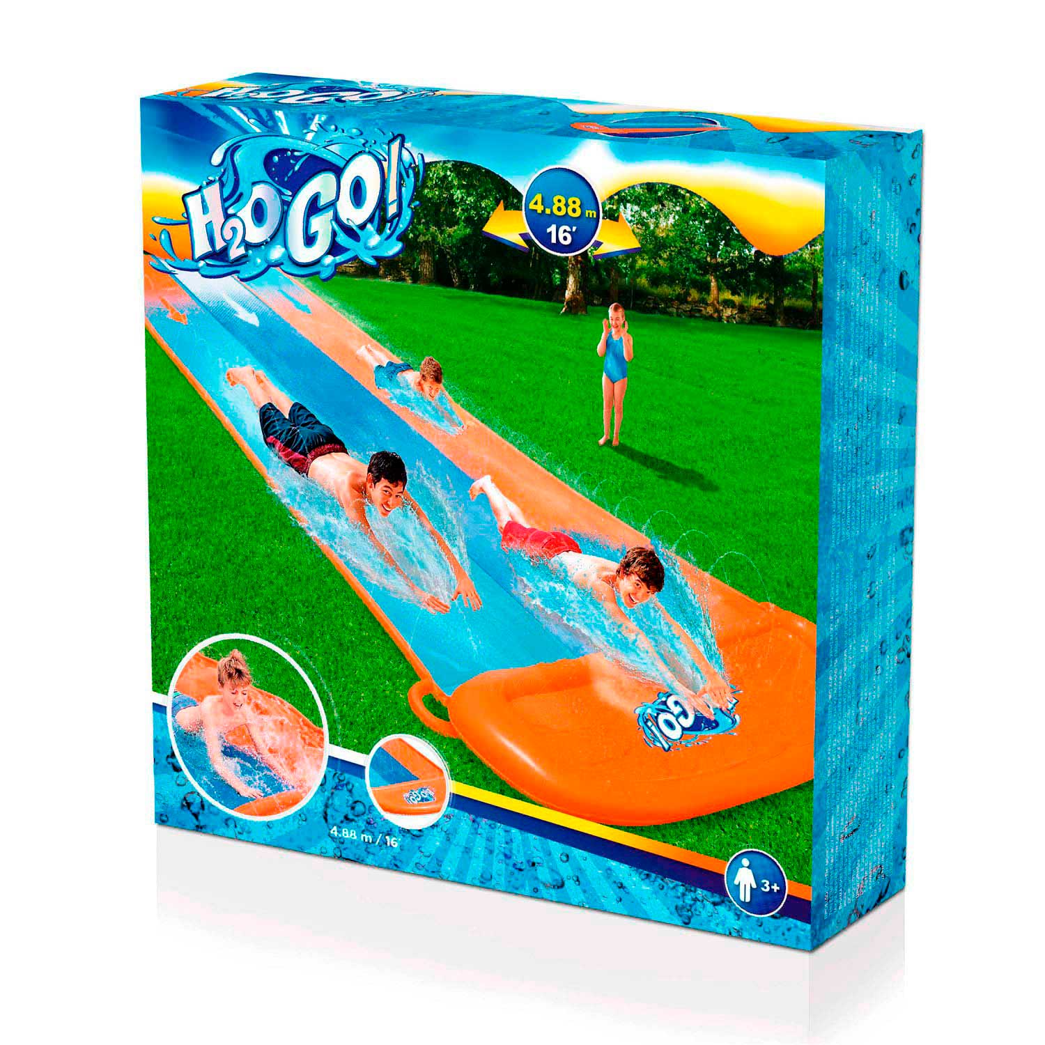 Bestway H2Ogo Slide Triple 488Cm-INFLATABLE POOL-Bestway-