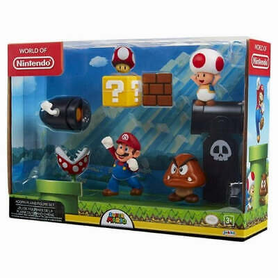 Nintendo 2,5” Acorn Plains Diorama Set-ACTION FIGURES & PLAYSETS-World of Nintendo-39897645100