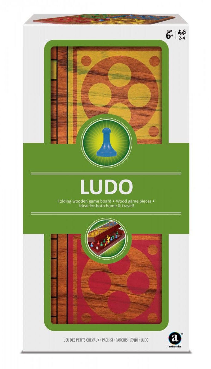 Folding Wood Ludo Set-BOARD GAMES-Merchant Ambassador-4897049304536