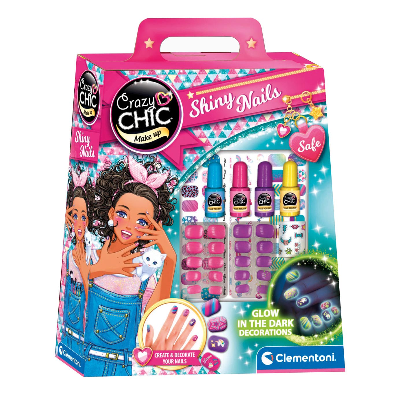 Clementoni Crazychic Shiny Nails-Makup-CLEMENTONI-