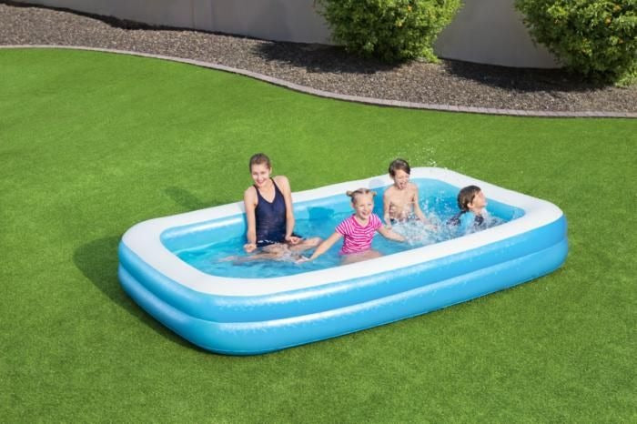 Bestway Pool Rectanglar Blue 305X183X56 C.4 - SWIMMING POOL - Bestway - Shop in Bahrain
