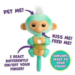 Fingerlings 2.0 Monkey - Teal Ava-GIFTS & NOVELTIES-Wow Wee-