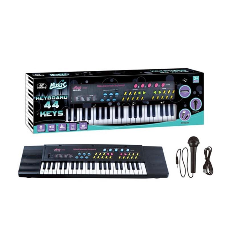 P.Joy Music Keyboard 24Keys W/Mic B/O-GIFTS & NOVELTIES-P.JOY-