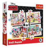 Puzzles - "4in1 (12, 15, 20, 24)" - Minnie with friends / Disney Minnie