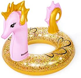 Bestway Swim Ring Gliter Seahorse 115X104Cm-ACCESSORIES & TUBS-Bestway-