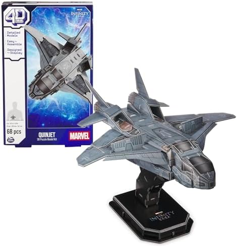 Puzzle 4D Marvel Quinjetl-Games & Puzzles-Cardinal Games-