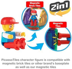 Picasso Magnetic Bricks+Tiles 333Pcs-Games & Puzzles-PICASO-