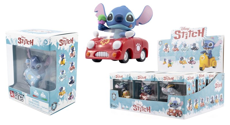 Lilo&Stitch Zoom Hero Pullback 7Asst(Assorted - Includes 1)-Dolls & Accessories-MAXX-