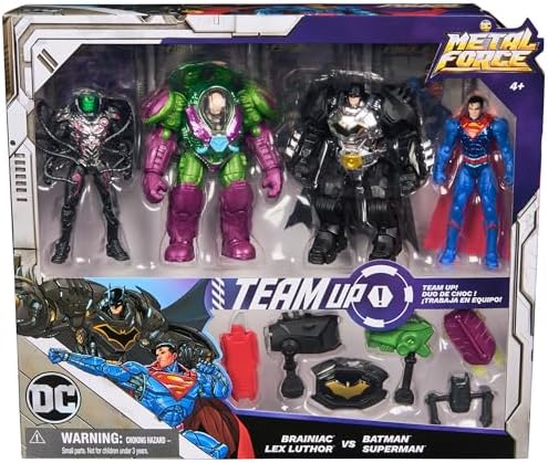 Dc Metal Force Fig 4" Team Up Battlepack by SM DC Metal Force for kids - toys