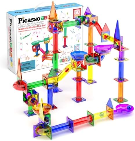 Picasso Magnetic Marble Run 50Pcs-Games & Puzzles-PICASO-