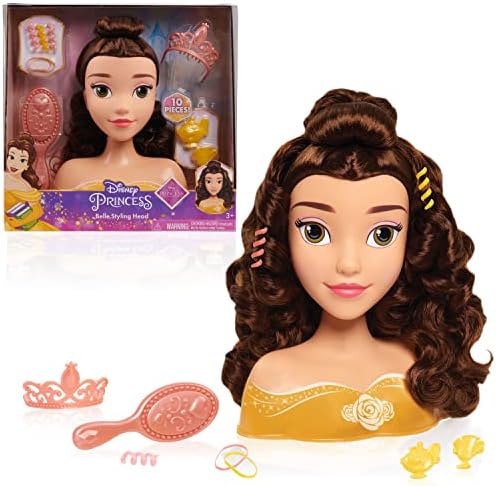 Disney Princess Basic Belle Styling Head-Dolls & Accessories-Disney Styling Head-