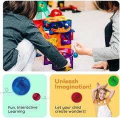 Picasso Magnetic Marble Run 100Pcs-Games & Puzzles-PICASO-