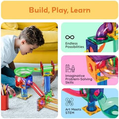 Picasso Magnetic Marble Run 50Pcs-Games & Puzzles-PICASO-