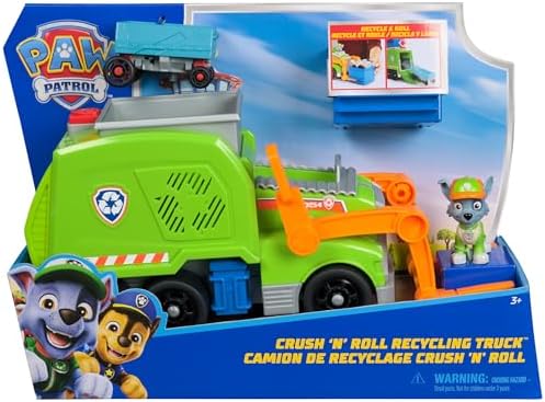 Paw Patrol Dlx Vhcl Recyclingtruck Rocky-ACTION FIGURES & PLAYSETS-Paw Patrol-