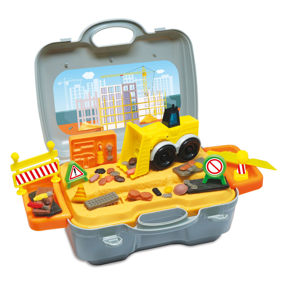 A&F Dough Set Construction In Case by Art & Fun for kids - educational