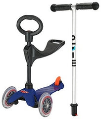 Mini Micro 3In1 Classic Blue-Ride-On & Scooters-Micro-7640108564382