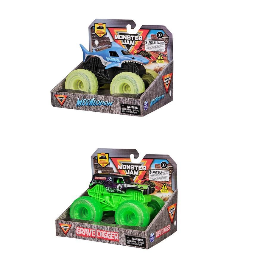 Monster Jam 1:43 Truck Light Up Wheels A (Assorted - Includes 1)-Cars & Vehicles-Monster Jam-681147036680