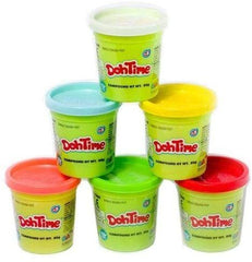 Dohtime Bright Colors 4+2 Pck 3Asst 3Oz-Slime & Dough-TOYPRO-62911099712900602076856320