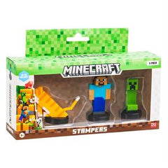 Minecraft Stampers 3Pk Asst.-ACTION FIGURES & PLAYSETS-Minecraft-