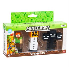 Minecraft Stampers 3Pk Asst.-ACTION FIGURES & PLAYSETS-Minecraft-