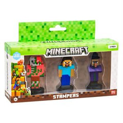 Minecraft Stampers 3Pk Asst.-ACTION FIGURES & PLAYSETS-Minecraft-
