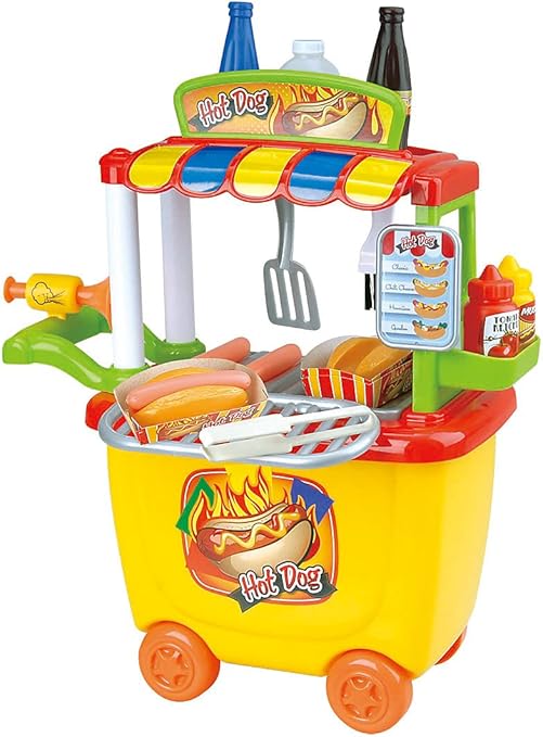 Gourmet Hot Dog Cart - 30 Pcs-Baby, Toddler & Preschool-Play Go-4892401035127