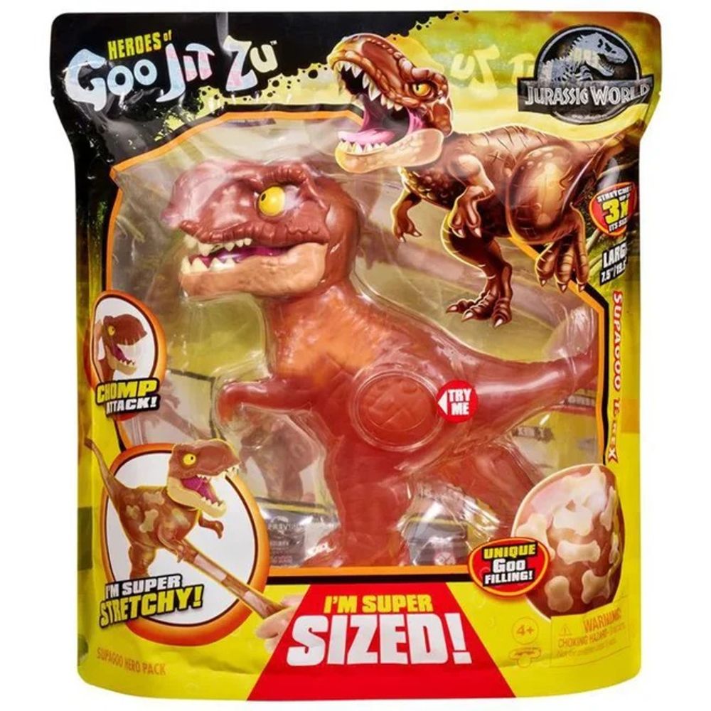 Goo Jit Zu Jwd S3 Sgoo Hero Pack- Supagoo T-Rex by Goo Jit Zu for kids - figures