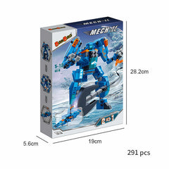 Banbao Mech Ii 2 In1 291Pcs 6318 - BLOCKS - BANBAO - Shop in Bahrain
