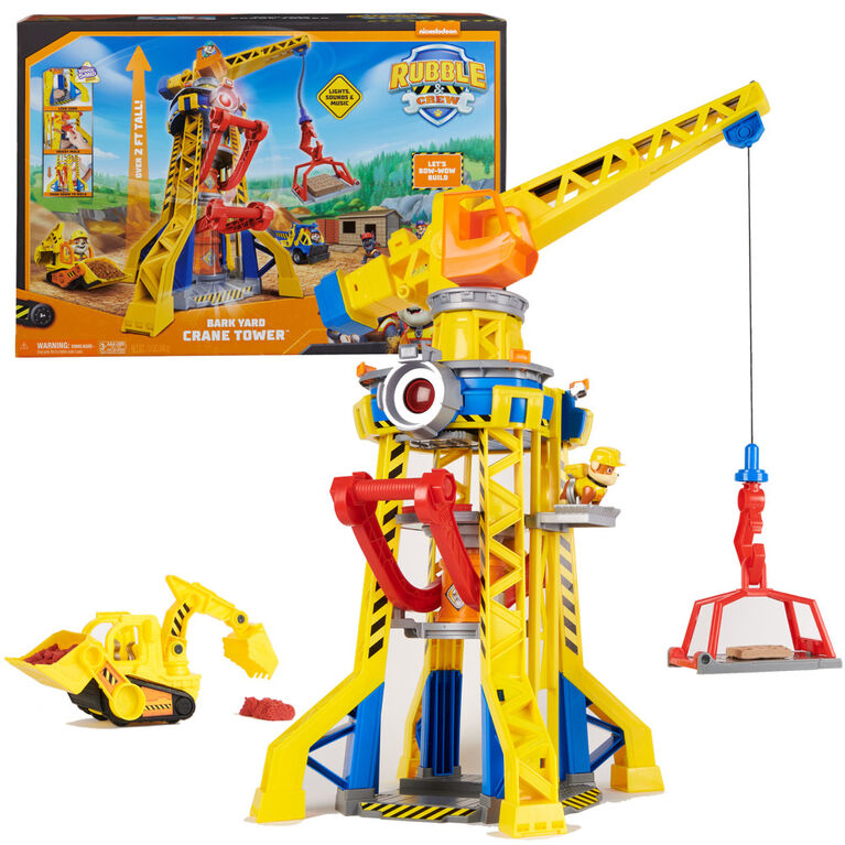 Rubble & Crew Bark Yard Crane Tower by Rubble & Crew for kids - toys