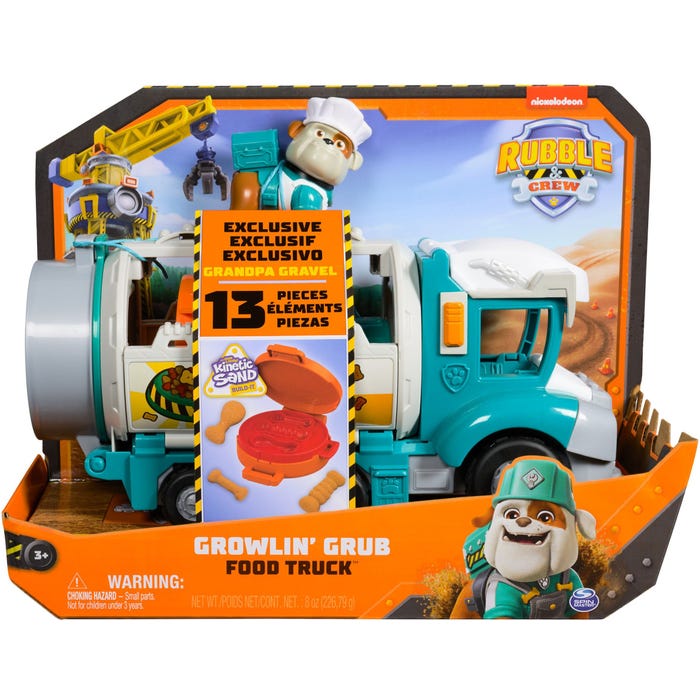 Rubble & Crew Growlin' Grab Food Truck-ACTION FIGURES & PLAYSETS-Rubble & Crew-681147037984