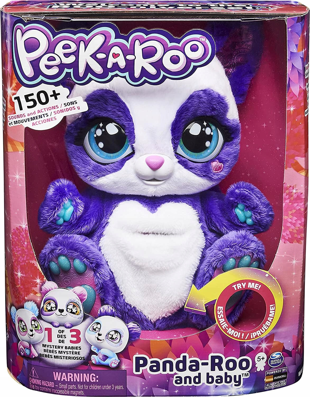 Peek-A-Roo Panda-Roo & Baby-Dolls & Accessories-Peek A Boo-778988364406