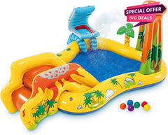 Intex Children'S Dinosaur Paddling Pool & Play Centre | Intex Paddling Pool-INTEX