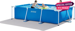 Blue Rectangular Frame Pool 3834 Liters-INTEX