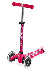Mini Micro Deluxe Pink Led-Ride-On & Scooters-Micro-7630053523015