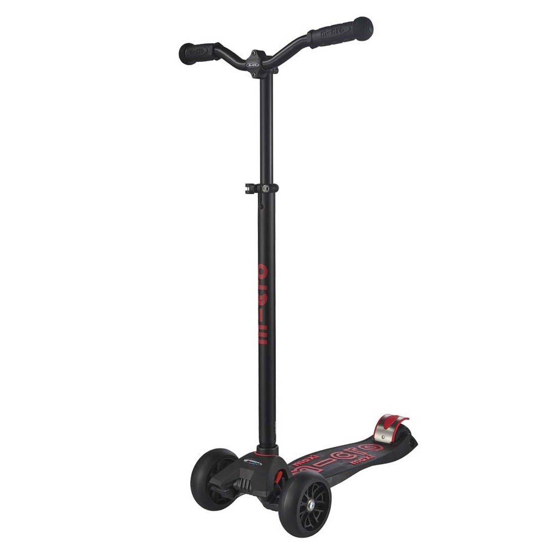 Maxi Micro Deluxe Pro Black/Red-Ride-On & Scooters-Micro-7630053529536