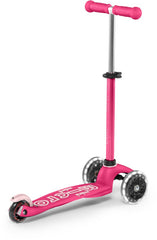 Mini Micro 3In1 Deluxe Plus Led Pink-Ride-On & Scooters-Micro-7630053544140