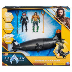 Dc Aquaman Movie Black Manta Sub W/Aquaman & Black Manta-ACTION FIGURES & PLAYSETS-DC Aquaman-778988348949