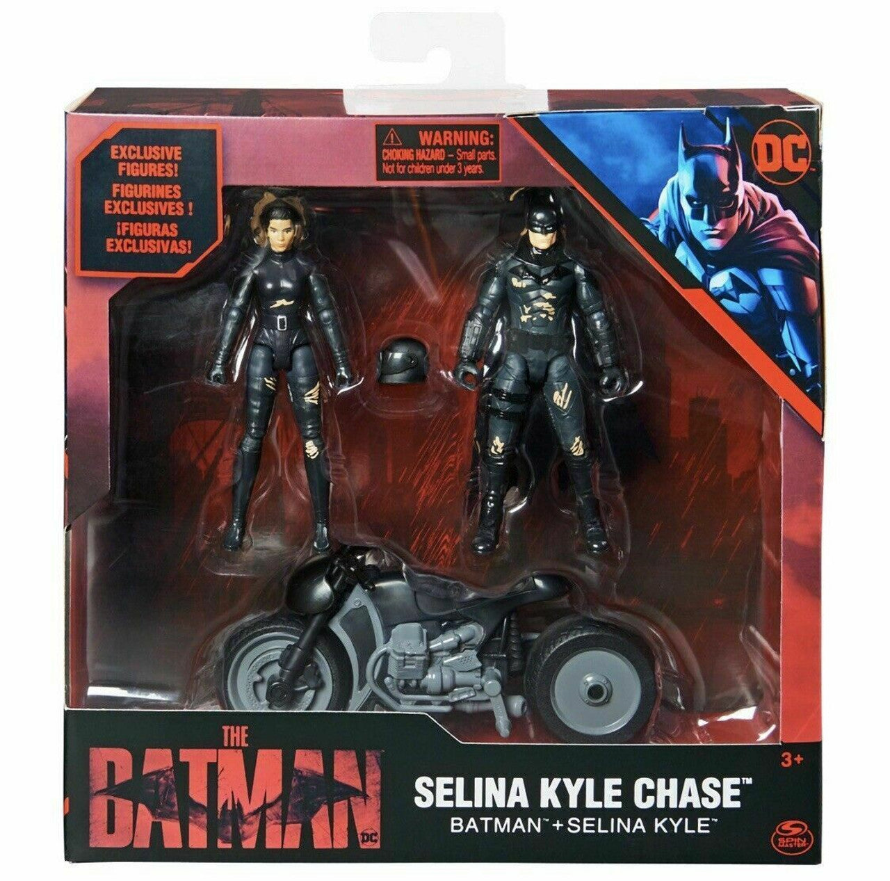 Dc Batman Movie Selina Kyle Bike W/2 4" Figs-ACTION FIGURES & PLAYSETS-DC Batman-778988368411