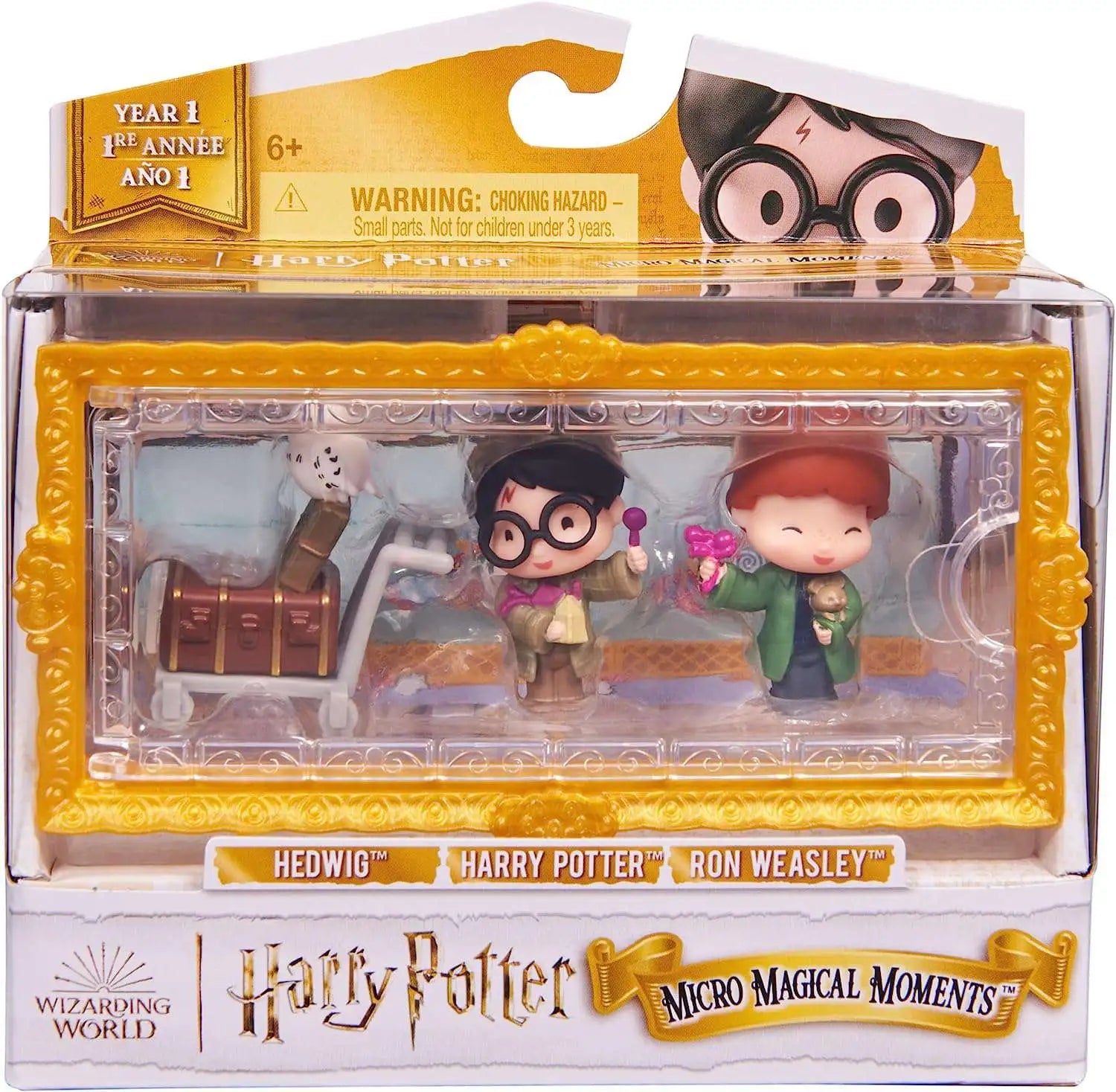 Ww Collectible M-Pack-Harry,Ron&H W/Cart-ACTION FIGURES & PLAYSETS-Wizarding World-778988404256