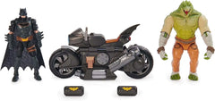 Dc Batman Transforming Batcycle W/Two Figs 4"-ACTION FIGURES & PLAYSETS-DC Batman-778988404348